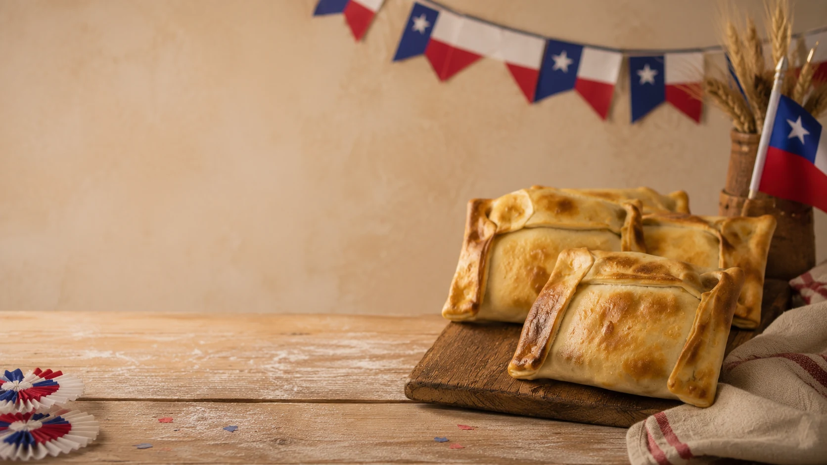 Empanadas de pino al horno Berenice para Fiestas Patrias en Santiago
