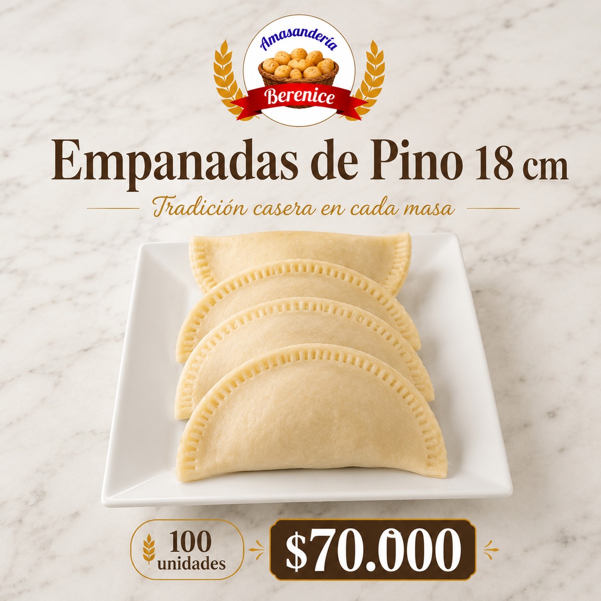 Empanadas de pino 18 cm