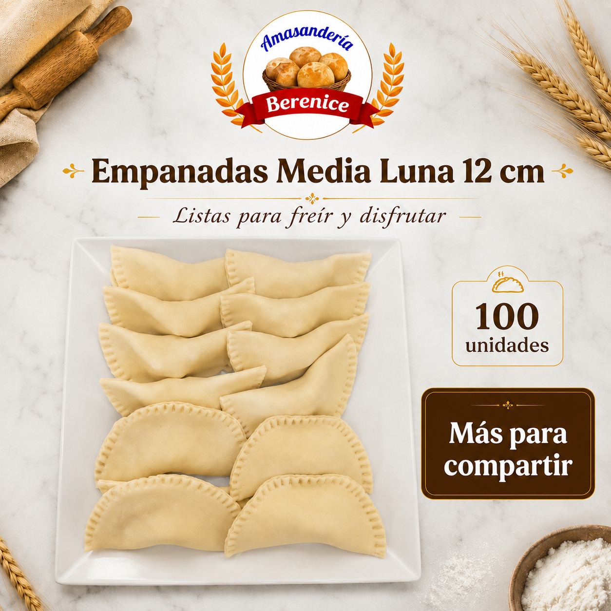 Empanadas para freir 12 cm surtidas