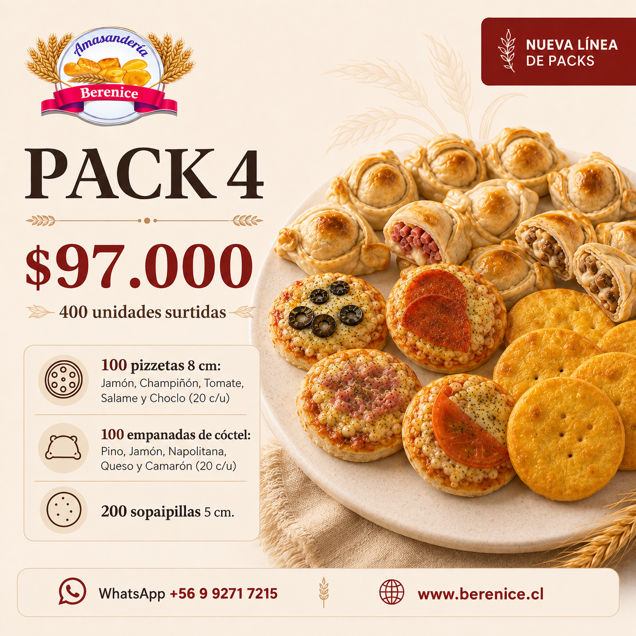 Pack 4 – Nueva Línea de Packs