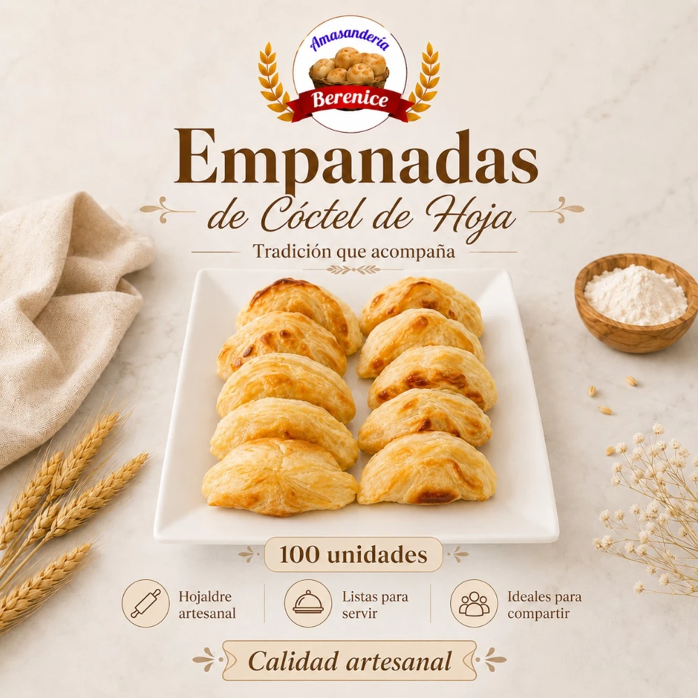Empanadas de coctel de hoja